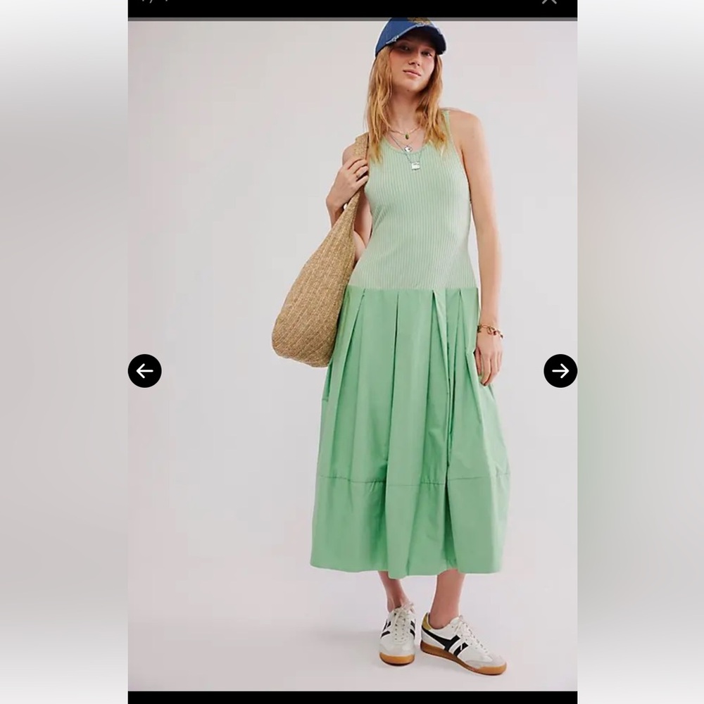 NWT Free People Drops of Venus Midi Dress in Meadow Women’s XS/S